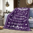 thumbnail image 3 of Retirement Gifts for Women Throw Blanket 60"X50", Purple Retirement Anniversary Birthday Blanket,Sometimes You Forget You are Awesome,Inspirational Positive Thank You Gifts, 3 of 5