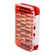 thumbnail image 3 of Caja de aparejos de pesca impermeable con bandejas de doble cara y sello grande extraíble Rojo, 3 of 9