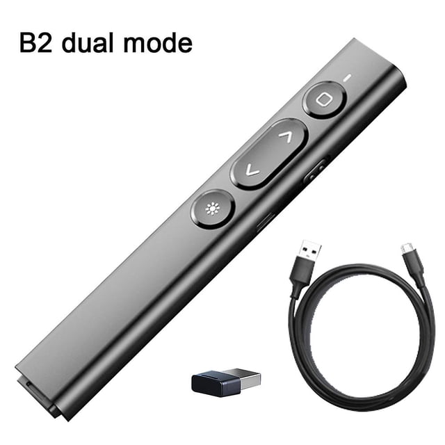 Laser Page Turner Pen for Powerpoint Presentations, 100m Presentation Clicker USB Slide Clicker for Mac/win/Computer/Laptop Presentation Pointer
