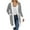 Gray, variant on Winter Dresses for Women 2025 Cardigan Sweaters for Women New Color Patchwork Knitted Long Cardigan Casual Coat