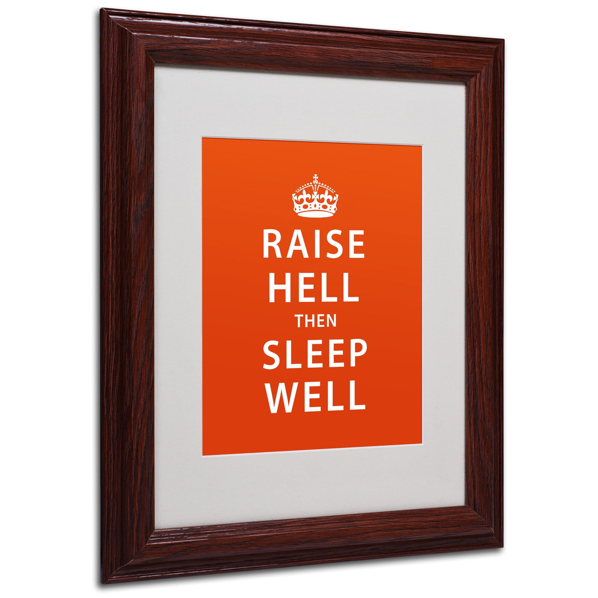 Trademark Fine Art "Raise Hell VI" Canvas Art by Megan Romo, Wood Frame