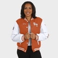 thumbnail image 4 of Women's WEAR by Erin Andrews  Burnt Orange Texas Longhorns Varsity Puffer Jacket, 4 of 6