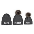 thumbnail image 1 of SUNSIOM Family Matching Beanie Hat, Soft Warm Embroidery Letters Winter Cap for Casual Daily, 1 of 4