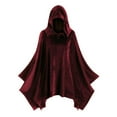 thumbnail image 1 of Cape de Mode pour Femmes Cape à Capuche Manteau Chandail en Molleton Assorti Halloween, 1 of 6