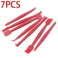thumbnail image 5 of 7 Pcs Autocollants de Voiture Film Vinyle Raclette Outils Autocollants de Voiture Kit d'Installation Couteau de Coupe, 1 Ensemble * de Raclettes (7 Pcs/Ensemble), Rouge, 5 of 5