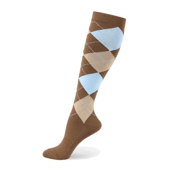 Nvzi Compression Socks for Women & Men-1 Pairs 20-30mmhg Support Running Nurse Travel,S/M,Coffee