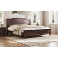 thumbnail image 4 of Noble House Full Platform Bed with Headboard,Wooden Slat Support Legs,No Box Spring Needed,Espresso, 4 of 12