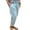 bleu, variante sur Pantalon Femme Coton Taille Élastique Ample Couleur Unie avec Poche Été Pantalon Décontracté Cargo Femme Rouge P