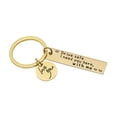 thumbnail image 1 of TIMIFIS Key Chain Couple Keychain Letter Stainless Steel Keychain Birthday Gift Valentine'S Day Gift, 1 of 2