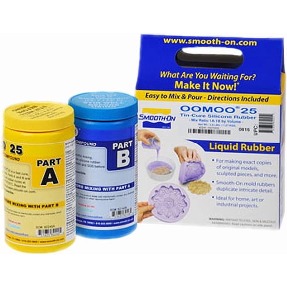 Oomoo 25-1A:1B Mix by Volume Tin Cure Silicone Rubber - Pint Unit