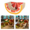 thumbnail image 4 of Casa para gatos de cartón corrugado, juguete de frutas para rascar, ideal para sofá de exterior. Pomelo, 4 of 9