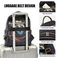 thumbnail image 3 of FORMRS Mini Backpack Purse for Women Travel Daypack Casual Shoulder Bag, Black Astronaut Record, 3 of 7