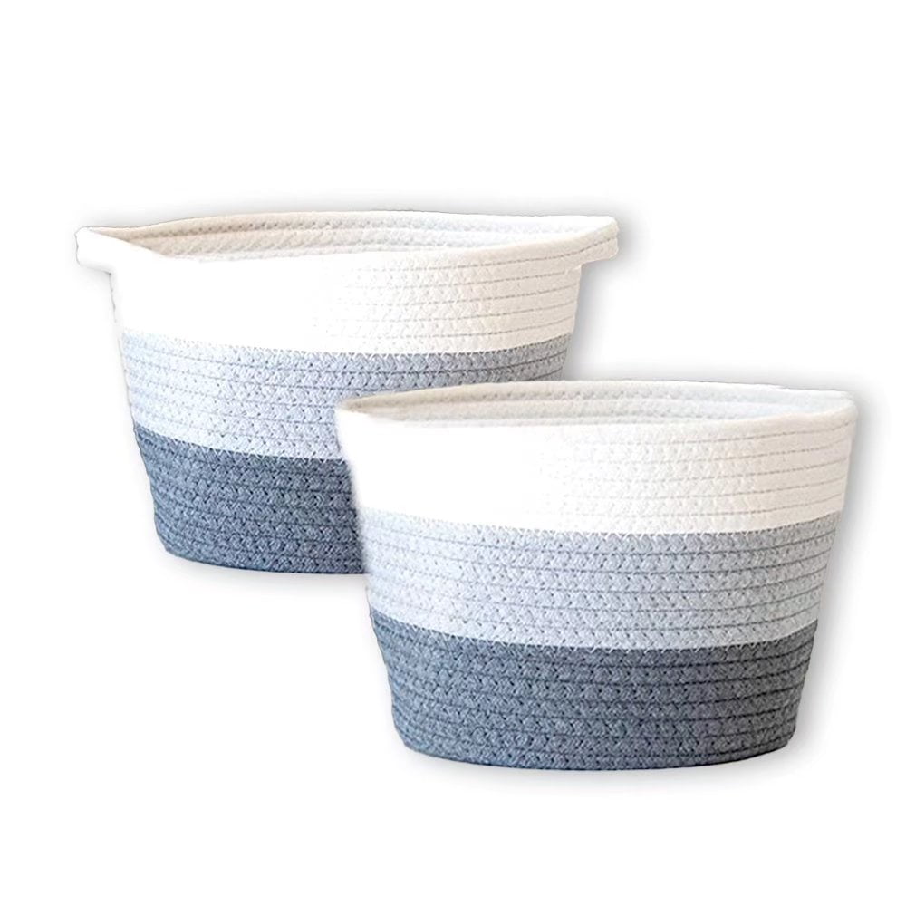 Details about   Space-saving Home Storage Basket Cotton Rope Woven Laundry Hamper Container 