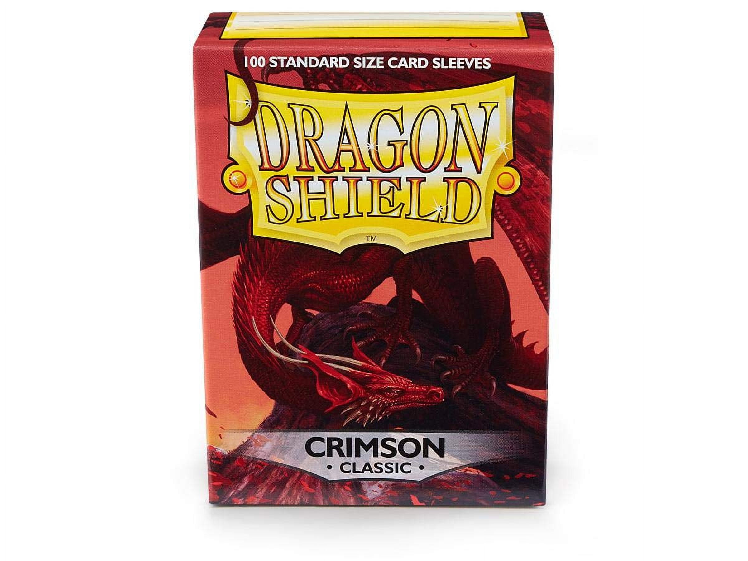 5 Packs Dragon Shield Classic Crimson Standard Size 100 ct Card Sleeves Value Bundle!