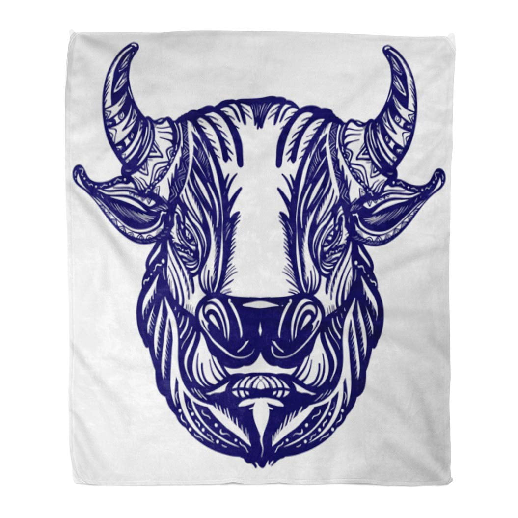 Ashleigh Throw Blanket 58x80 Inches Red Bull Head Tattoo And Design Big Furious Symbol Of Power Aggression Angry Warm Flannel Soft Blanket For Couch Sofa Bed Walmart Com