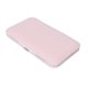 thumbnail image 4 of Joyero portátil de gran tamaño, organizador de joyas con espejo para anillos, pendientes, collar, color rosa, 4 of 5