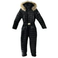 thumbnail image 4 of SRZYMJ Jumpsuit for Women Stylish Women's Hooded Jumpsuit with Large Collar Korean Design Slim Fit Insulated Winter Ski Suit for, 4 of 4