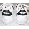 thumbnail image 4 of Adi-das mens 5.5 white with black stripes shoes cloudfoam, 4 of 6