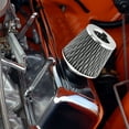 thumbnail image 2 of Unique Bargains 1pcs 2.5' 65mm Reducer Ring Inlet Cold Air Intake Cone Replacement Washable Clamp on Dry Air Filter Carbon Fiber Pattern, 2 of 6