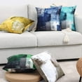 thumbnail image 6 of Navy Blue 20X20 Pillow Covers Set of 2, Gray White Abstract Art Aesthetic Square Accent Decorative Throw Pillow Covers, Soft Throw Pillows for Couch Sofa Bedroom Living Room, 6 of 6