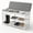 White, variant on Bambo Shoe Storage Bench with Cushion, 3-Tier Entryway Bench with Storage Organizer for Bedroom & Living Room,Mudroom and Closet,10.6x30.9 x17.3 in, Black