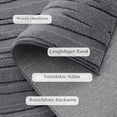 thumbnail image 2 of Buganda Area Rugs for Living Room, Non-Slip Bedroom Bedside Carpet, Modern Indoor Washable Area Rug, 5'x8', Dark Grey, 2 of 5