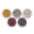 thumbnail image 1 of UPOUART 1 Set of 5 Bottles Small Round Beads Iron Loose Beads for Craft Projects Assorted Color, 1 of 7