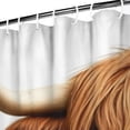 thumbnail image 3 of Highland Cow with Flowers 72x84in Shower Curtain,Bathroom Decorative Shower Curtains Set with 12 Hooks,Modern Waterproof Washable Shower Curtain, 3 of 4