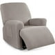 thumbnail image 1 of Nvzi Funda de sofá elástica de jacquard, funda de sofá de forro polar, funda de sillón reclinable para sala de estar, fácil de instalar, lavable, protector de sofá para 1 asiento (caqui), 1 of 4