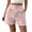 Pink, variant on Siminsem Women's Linen Blend Bermuda Shorts High Waisted Button Front Shorts with Pockets Straight Leg Loose Fit Summer Beach Trousers Breathable Lightweight 2026, Silver, L