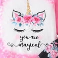 thumbnail image 5 of mgoYE 2Pcs Toddler Girl Clothes Girls Outfits Floral Prints Top+ Flared Pants 2 4 5 6 8T Fall Winter Girl Clothing Set(Black,7-8 Years), 5 of 8