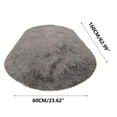 thumbnail image 3 of Summer Savings Clearance! Boovnll Rugs for Bedroom, 2x5.3Ft Super Soft Solid Color Plush Bedside Throw Rugs, Non Slip & Non Shedding Oval Bedroom Rug, for Living Room, Bedroom, Home Decor, Area Rug, 3 of 5