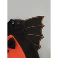 thumbnail image 5 of Franhais Baby Casual Long Sleeve Romper Cute Halloween Bat Wings Bow Round Neck Triangle Jumpsuits, 5 of 9