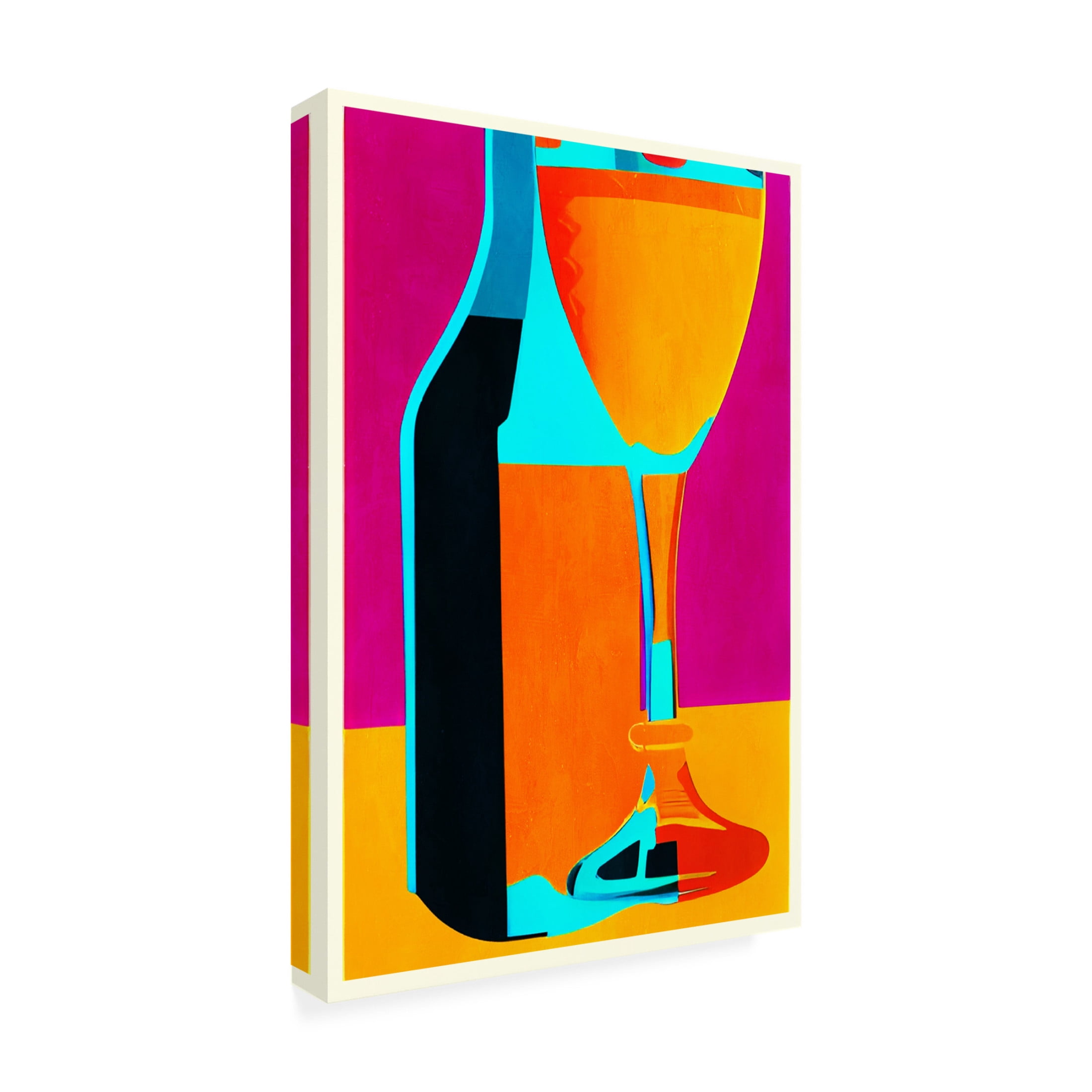Canvas Wall Art - Bo Anderson 'Salut, Weekend' Wall Art for Living Room, Bedroom, or Office D?cor by Trademark Fine Art - 22 x 32 Inches