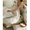 thumbnail image 3 of Namzi Bed Sheets Set, Bedding Sheets Pillowcases Kit, Twin Bed Set, Hotel Bedding, Home Decor(White Green), 3 of 4