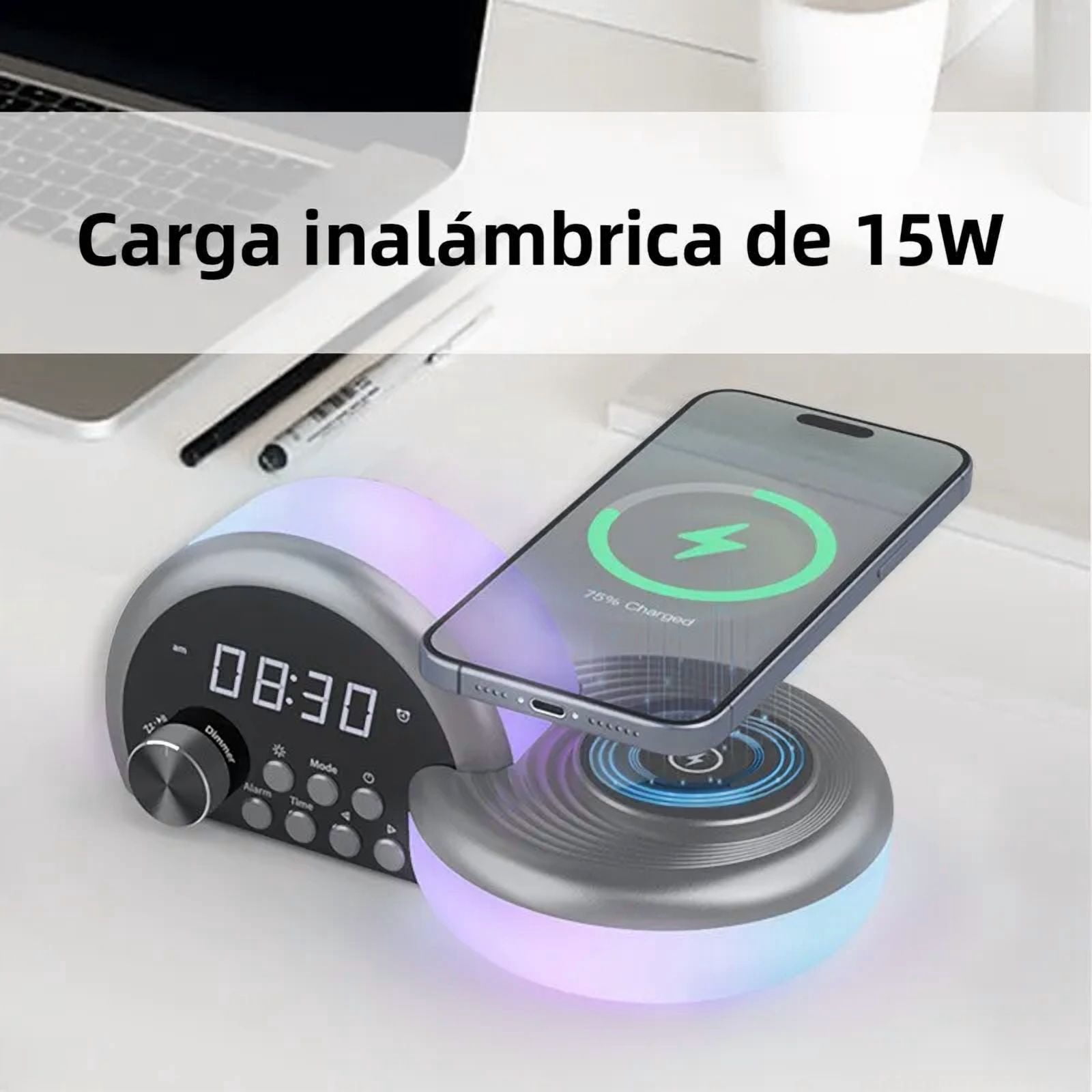 La Crosse Technology Wattz 2.0 Projection Alarm Clock with 10W