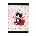 thumbnail image 3 of Chririnla Cat Rose Heart Print Children's Wallet for Outdoor, Polyester Little Boys Wallet with Slim Lightweight Trifold Card Holders, 3 of 6