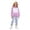 4-Purple, variant on Girls Long Sleeve Hoodie Sweatshirt Pants Two Piece Color Casual Outfit For Toddler Kids