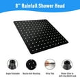 thumbnail image 4 of IUSU 5-Setting High Pressure Shower Head 12 inch Rain Shower Head with Handheld and Hose Black, 4 of 8