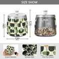 thumbnail image 2 of Yayeee Ashtray with Lid for Cigarette Smokeless Stainless Steel Home Ash Holder, Green Circle, 2 of 7