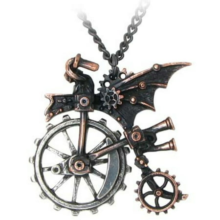 Alchemy Gothic Ventus Traction Farthing Steampunk Necklace