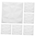 thumbnail image 6 of Masteelf 6pcs Modern Interior Accent Wall Panel 3D Wall Panels Geometric Textured Wall Tiles for Living Room Bedroom Hotel Office Decoration White, 6 of 8