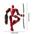thumbnail image 3 of Action Figure, Combat Robot 13 Joint Movable Action Figuretoy, Mechanical Heavenly Weapon Versatile Shaped Doll, Perfect for Collectors and Desktop Decor, 3 of 7