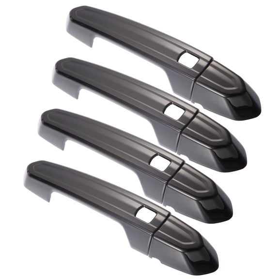 Unique Bargains 4Pcs Exterior Outside Door Handle Cover Kit Front Rear Left Right for Cadillac XT4 XT5 XT6 CT4 CT6 CTS ATS XTS 2013-2021 Gloss Black