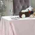 thumbnail image 3 of BalsaCircle 90" x 132" Blush Rectangular Premium Velvet Tablecloth Table Linens, 3 of 8