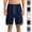 Yellow, variant on HAJWOH Men's Basketball Shorts Elastic Waist with Drawstring Breathable Athletic Gym Running Casual Sports Shorts