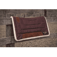 thumbnail image 5 of Pony 23"x24" Western Contoured Faux Fur Padded Saddle Pad Brown 39143BRP, 5 of 5