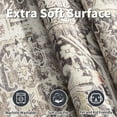 thumbnail image 4 of SIXHOME 2'x6' Runner Rugs Machine Washable Runner Vintage Medallion Non Slip Soft Carpet Rug Runner for Bedroom Hallway Kitchen Entryway Laundry Indoor Retro Home Decor Light Brown, 4 of 5