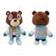 thumbnail image 2 of 26CM Kanye Teddy Bear Plush Toys Cartoon Stuffed Soft Bear Dolls Life-like Cute Suit Vest Blue Camouflage Kanye Toys Pillow Gift, 2 of 5