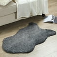 thumbnail image 4 of Home Soft Things Faux Fur Rug - Zinc - 24" x 36", 4 of 8